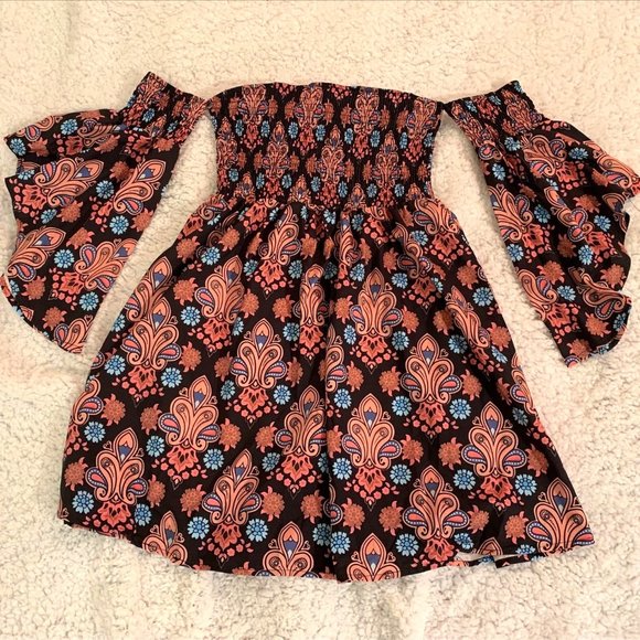 Fairy Sleeve Off Shoulder Dress - Picture 3 of 7